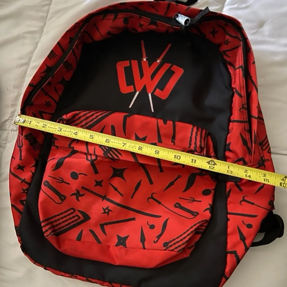 CWD Kids Backpack Red Black Bookbag